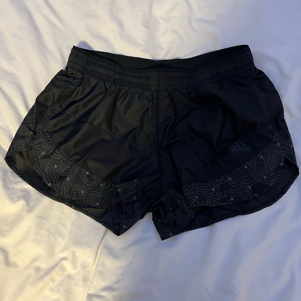 Black running shorts